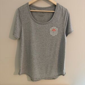 Hello Gorgeous Gray Sunshine Graphic Short Sleeve T-Shirt Women’s XXL Scoop Neck